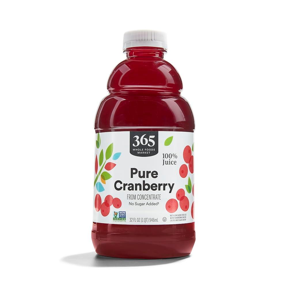365 by Whole Foods Market, 100% Cranberry Juice, 32 Fl Oz (EXP 02/24/27)