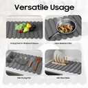 Stone Dish Drying Mat for Kitchen Counter, Quick Dry Stone Mat Kitchen for Dishes Bottles Cups, Large Foldable Diatomaceous Earth Dish Drying Mats Mat (24" x 16")