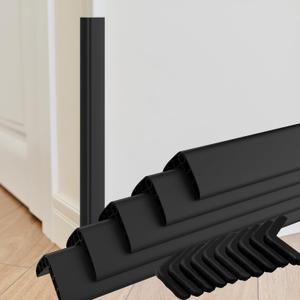 Wall Corner Edge Protector - 1x1x36 inch Baby Proofing Corner Guards, Self-Adhesive Furniture Edge Strips, for Home, Kindergarten, Office, 5 Pack (36" L x 2" W x 2" H, Black, 5)