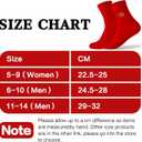 Men's Red Socks Crew Sports Casual Calf Socks, New Year Socks,Size 6-10 or 11-14,Red Embroidery (Fu) (6 Prs)