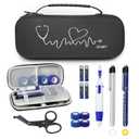 13 Pcs Stethoscope Case Sets Medical Supplies Include Stethoscope Case, Medical Scissors, 2 Penlights with Batteries, Bandage Wraps for Nursing School Tool Kits, Black New