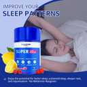 Magnesium Glycinate Gummies for Adults 100mg, Supplement with Magnesium Glycinate, Ashwagandha, L Theanine, Supercalming Gummies for Relax & Sleep, 60 Gummies