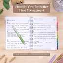 2 x Rileys Academic Planner 2025-2026, Daily, Weekly & Monthly Planner, July 2025 - June 2026, Student Notes Pages, Twin-Wire Binding, Weekly Agenda for School & Work (8 x 6-Inches, Green, Deco)