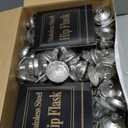 30 Pieces Hip Flasks Set Stainless Steel Liquor Flask with Funnel Metal Leak Proof Flask Pocket Whiskey Flasks for Men Women Bridesmaid Wedding Party Supplies (Black,6 oz)