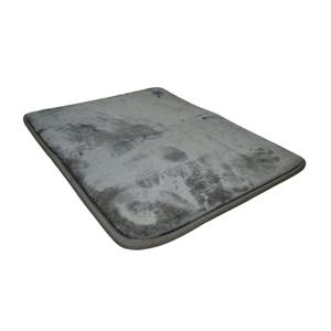 Bathroom Rug Soft Memory Bath Mat Nonslip Absorbent Floor Mat Shower Carpet Grey and Washable for Bathroom Decor, 24x16, Gray