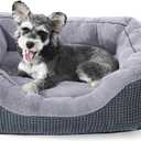 INVENHO Small Dog Bed Washable Orthopedic Calming Warming Durable Pet Bed with Anti-Slip Bottom