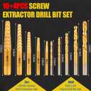 3 x 14PCS Easy Out Screw Extractor Set and Left-Hand Drill Bit Set
