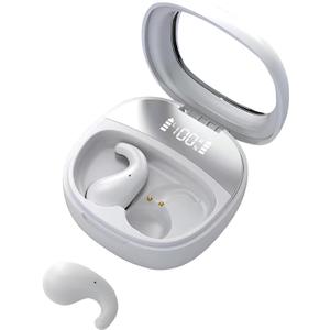 Sleep Earbuds for Side Sleepers - Noise Cancelling Headphones with Sleep Mode, Non-in Ear Design for Pain-Free All Night Comfort (Ivory)