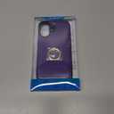 ONETOP for iPhone 16 Wallet Case with Card Holder, 360 Rotation Ring Kickstand RFID Blocking PU Leather Double Magnetic Clasp Shockproof Cover for Women and Girls 6.1 Inch (Purple)