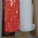 Moukeren 40'' x 100' Circus Tablecloth Roll Plastic Tablecloth Disposable DIY Carnival Tent Party Supplies for Big Top Tent Backdrop Curtains Ceiling Wall Drapes(White, Red,2 Roll)