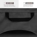 ULTCOVER Patio Fire Pit Table Cover Round 44 inch Outdoor Waterproof Fire Bowl Cover, Black