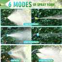 Battery Powered Sprayer 2 Gallon, 7.4V Powerful Electric Garden Sprayer, Rechargeable Weed Yard Lawn Sprayers with 4 Mist Nozzles, Retractable Wand, Adjustable Shoulder Strap