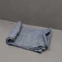 MIULEE Pack of 2 Decorative Linen Burlap Coastal Pillow Covers Farmhouse Boho Accent Pillowcases for Sofa Car Couch Bedroom Living Room Home Decor 18x18 Inch Light Blue