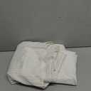 Full Bed Skirt- 18 Inch Drop with Split Corners, Pleated Waffle Weave Bed Skirt, Tailored Dust Easy Fit, Machine Washable, Ivory, 18" Full