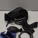 S Cervical Neck Traction Device for Neck Pain Relief - Inflatable Neck Stretcher Collar for Decompression - Best Home Use Neck Brace Pump (Black Plush)