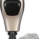 Gear Shift Knob Handle with Button 5YD261X9AB Fit for Jeep Cherokee Latitude/Limited/Trailhawk/Sport/North 2014-2019 Gear Shifter Lever Selector（Champagne Gold） 5YD291X9AA 68253072AA
