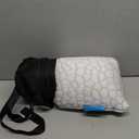 SUPA MODERN Cooling Bed Pillows for Sleeping 1 Pack Small Shredded Memory Foam Pillow Camping Travel Pillow - Compressible Medium Firm, Breathable Cover, ldeal Backpacking Hiking, Airplane and Car (Original White (Cooling))