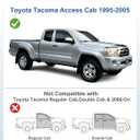 Window Visors Rain Guards for Toyota Tacoma Access Cab 1995-2004
