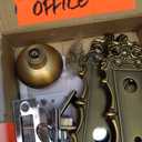 Mortise Lock Door Knobs Interior Brass Door Knob Antique Gold Door Handle Skeleton Key Privacy Vintage Door Locks for Bedrooms Bathroom