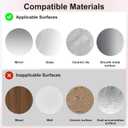 2 x 1 Pack Silicone Suction Cup Phone Case Mount Double Sided, Phone Accessories Hands-Free Strong Grip Holder for Selfies and Videos, Silicon Phone Stand Sticky for iPhone and Android Purple