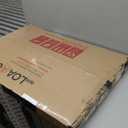 LOAAO 24X36 Inch Brushed Nickel Bathroom Mirror, Rounded Rectangle Silver Metal Frame Mirror, Brushed Nickel, Anti-Rust, Hangs Horizontally or Vertically