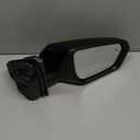 Right Passenger Side Mirror Compatible With 2018 2019 2020 2021 2022 2023 2024 Chevy Equinox GMC Terrain With Power Glass Heated Turn Signal Blind Spot Black Replaces#84225387(8 Pins)