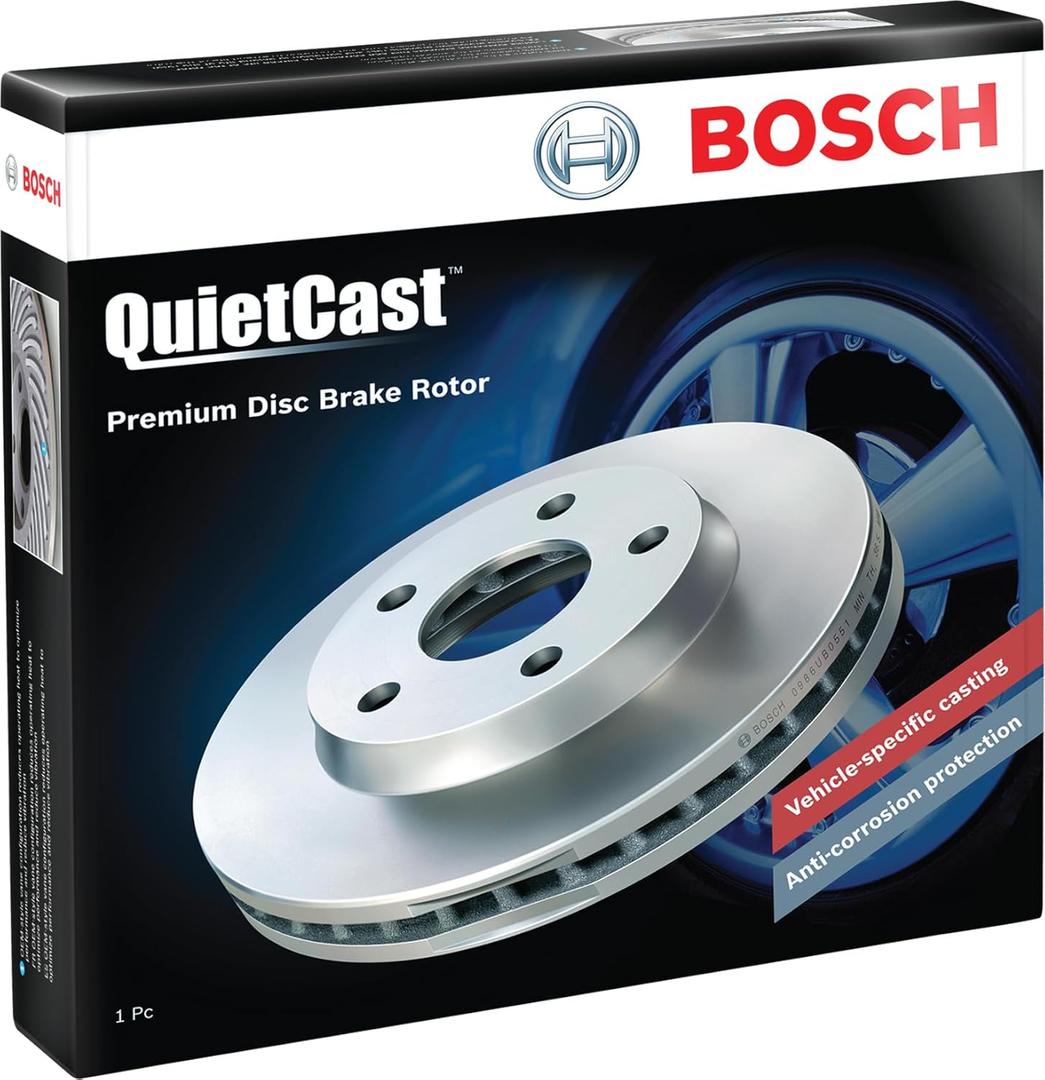 BOSCH 26011618 QuietCast Premium Disc Brake Rotor - Compatible with Select Acura Integra; Honda Accord, Civic, CR-V; FRONT - Single