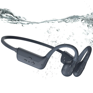 Swimming Headphones, IP68 Waterproof Bone Conduction Headphones with 32GB Memory, Bluetooth 5.4 Open Earphones, Wireless Underwater Earbuds for Swimming, Running, Sports