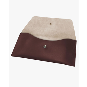 Succor Genuine Leather Utility Pouch - Leather Cash Envelope Wallet & Money Holder, Reusable Budget Organizer & Retro Clutch for Men & Women - 7.5x3.5 inch, Maroon