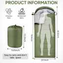 OBTANIM Sleeping Bags Portable Waterproof Camping Sleeping Bag for Adults Kids 4 Seasons Cold Weather or Warm Backpacking Hiking Travel Indoor Outdoor Use