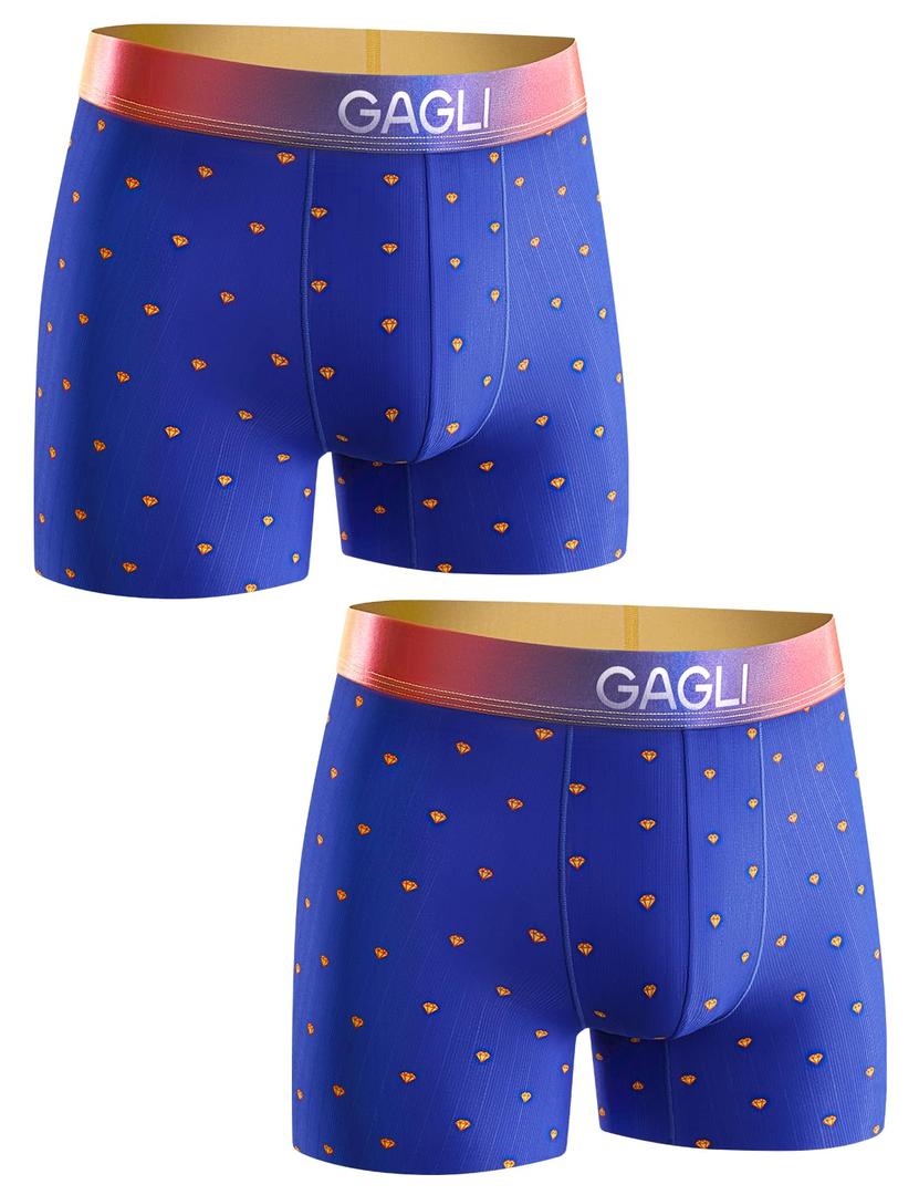 Men's Underwear Boxer Briefs Comfort Soft Breathable Cooling Underpants (L)