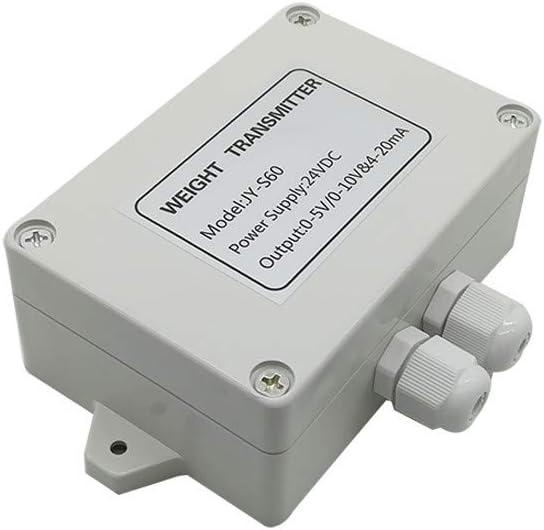 JY-S60 Weighing Scale Load Cell Amplifier Current Converter Weight Transmitter 24Vdc Supply 0-5V 0-10V 4-20mA Output Excitation Voltage 10V Sensitivity 1.0mV/V