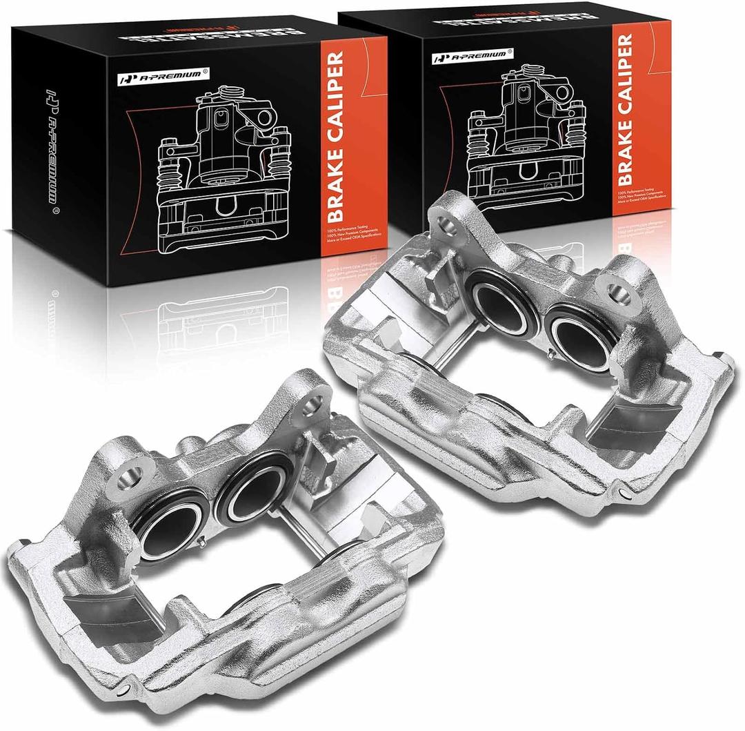 A-Premium Front Disc Brake Caliper Assembly Compatible with Toyota and Lexus Models - 4Runner 2014-2023, GX460 2014-2023, 2PCS