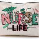 Nurse Makeup Bags,Nurse Gifts for Women,Nurse Cosmetic Bags With Zipper,Nurse Gifts for Nursing Student,Student Nurse Gifts(F style)