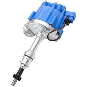 AiYiGu HEI Ignition Distributor with 65K Coil 7500 RPM Compatible with Small Block Ford SBF 5.8 L 351W Windsor 8 Cylinder One Wire Installation, Blue Cap