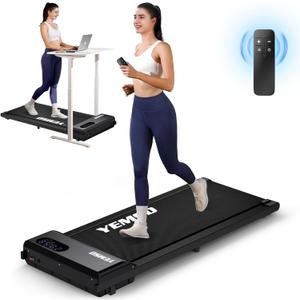 Walking Pad, Walking Pad Treadmill 330 lb Capacity, 3 in 1 Portable Under Desk Treadmill for Home and Office with Remote Control, LED Display (Black)