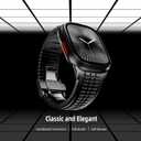 Silicone Band Compatible with Apple Watch Ultra 3/2/1 Band 49mm for Men, Rugged Heavy Duty Sport Band with Folding Buckle for iWatch Series 11/10 46mm, 9/8/7 45mm, 6/5/4 44mm, 3/2/1 42mm