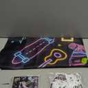 Roller Skating Party Decorations Glow Neon Happy Birthday Banner Let's Roll Backdrop Retro Roller Skating Honeycomb Centerpieces Hanging Swirl Decor for Kids Adults Hip Hop Rollerskate Party Supplies