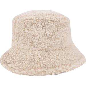 Faux Fur Bucket Hat, Fuzzy Furry Winter Warm Fisherman Cap, Fluffy Teddy Sherpa Clothe Hats for Women Men Girls