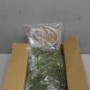 6 FT Christmas Cedar Garland, Real Touch Soft & Thickness Greenery Pine Garland with Lights Battery Operated for Mantle Table Fireplace Outdoor Indoor Christmas Decor