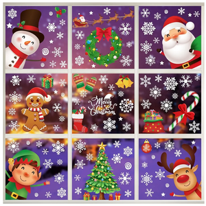 15 Sheets Christmas Window Clings, Snowflake Window Clings for Stickers for Glass, Christmas Decorations Decals for Snowman Santa Claus Tree Reindeer Elf Winter Party Accessories Supplies Decor
Overall Pick