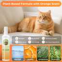 Cat Deterrent Spray, Natural Cat Repellent for Urine Marking, Cats Scratch Deterrent & Training Aid Spray to Safe for Furniture & Plants, Indoor & Outdoor Use  5.92 fl oz