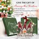 7 x Gnome Christmas Ornaments 2025 - Funny Wooden Gnomes Ornament for Christmas Tree, Gnome Gifts for Women, Men, Family, Friends - Cute Holiday Gnomes Decoration Gift Ideas