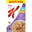Kellogg's Special K Fruit and Yogurt Breakfast Cereal, Good Source of Fiber, Giant Size, 22 oz