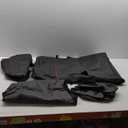 Car Seat Covers, Quilting Leather Seat Covers Full Set, Waterproof Faux Leather Automotive Seat Covers for Cars, Universal Car Seat Protectors Fit for Suvs,Trucks,Airbag Compatible (N4) (N4 Black+Red)