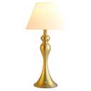 Mr.White Rechargeable Cordless Table Lamp with E26 LED Bulb, 5200mAh Battery Operated Portable Table Light with Fabric Shade, for Patio Restaurant Kitchen Bedside Living Room (Gold)