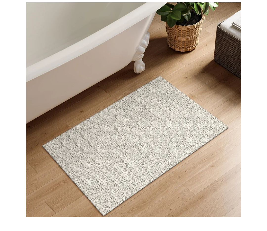 Collive Washable 2x3 Small Bathroom Rugs, Cotton Woven Rug for Entryway Tan Non Slip Indoor Doormat, Farmhouse Kitchen Carpets Boho Throw Rugs for Bedroom Entrance Front Door