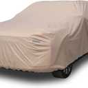 Coverado Car Cover Waterproof All Weather, SUV Car Covers with Locking Cable, Outdoor Full Car Cover Rain Sun UV Protection, Car Covers for Automobiles Universal Fit for SUV (191"-205") (Brown)