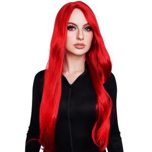 ALLAURA Compatible with Dark Phoenix Wig for X-men Cosplay |Realistic Long Red Hair Fits All for Women Men Jean Grey Anime Marvel & Fantasy Wigs