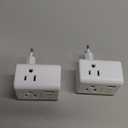 2 Pack European Travel Plug Adapter, Mifaso International Power Plug Adapter with 3 Outlets 3 USB Charging Ports(2 USB C), Type C Plug Adapter Europe Travel Essentials to Spain Italy France